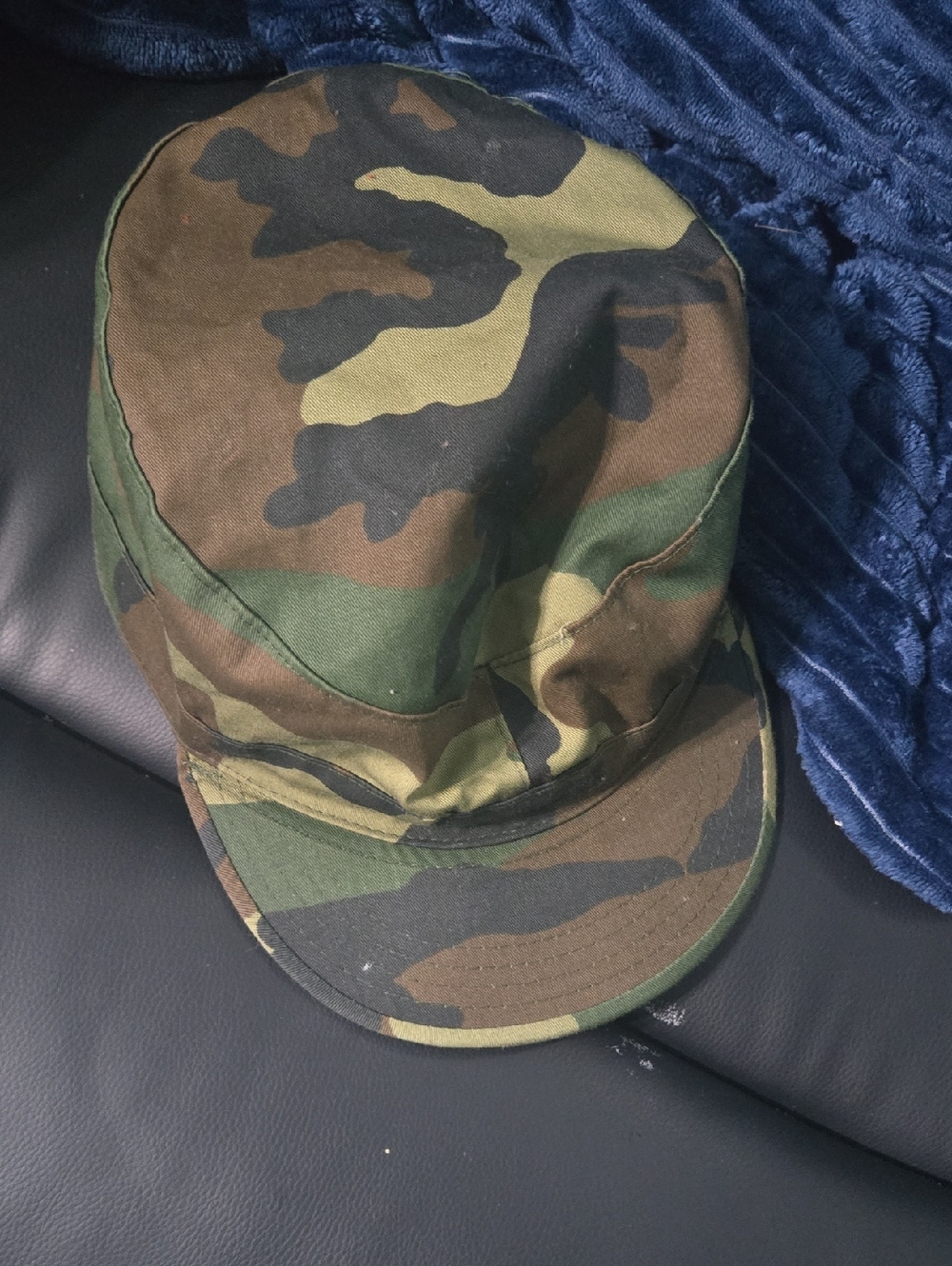 Camo Men's Woodland Camo Cap in Green, Brown, Black
